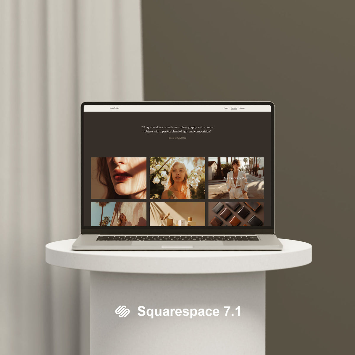 Katy Miles Squarespace 7.1 Website Theme – Ruben Stom Design
