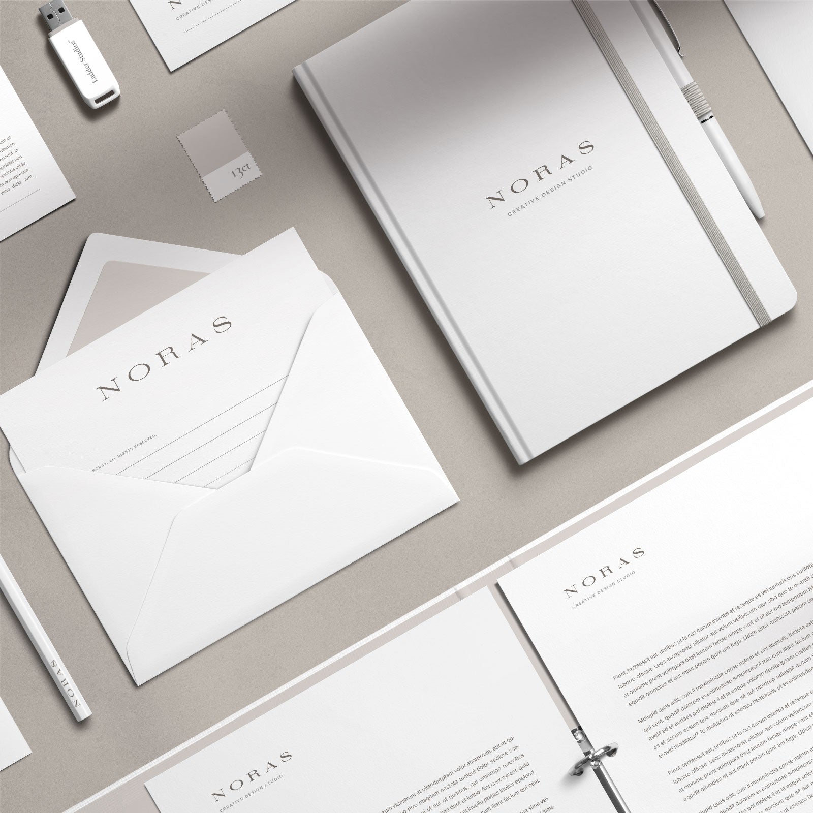 Schreibwaren-Mockup-Kit 