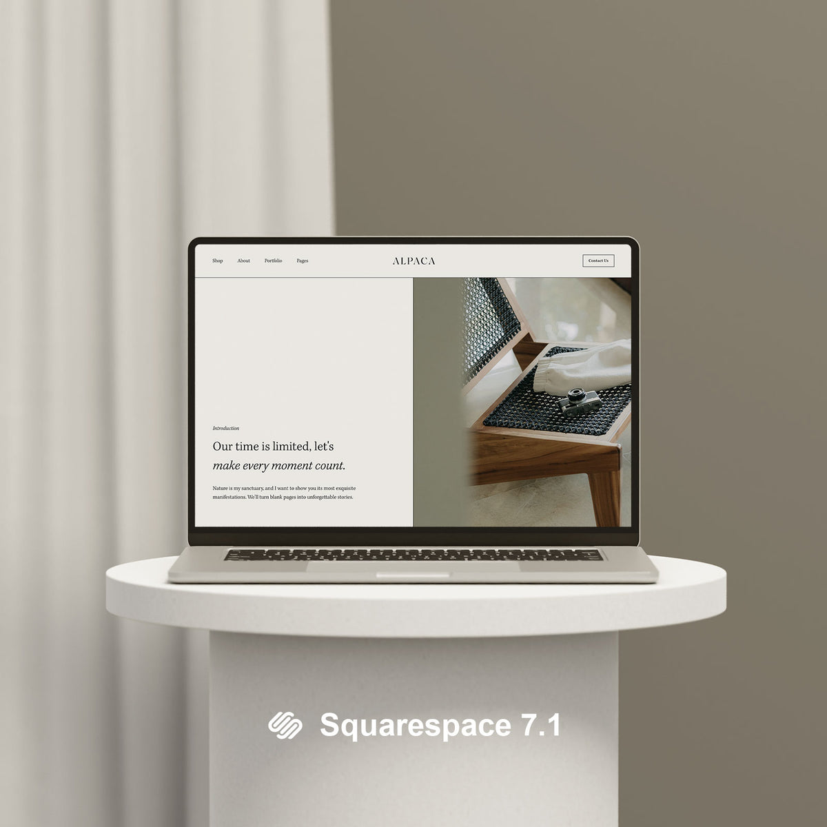 Alpaca Squarespace 7.1 Website Theme – Ruben Stom Design