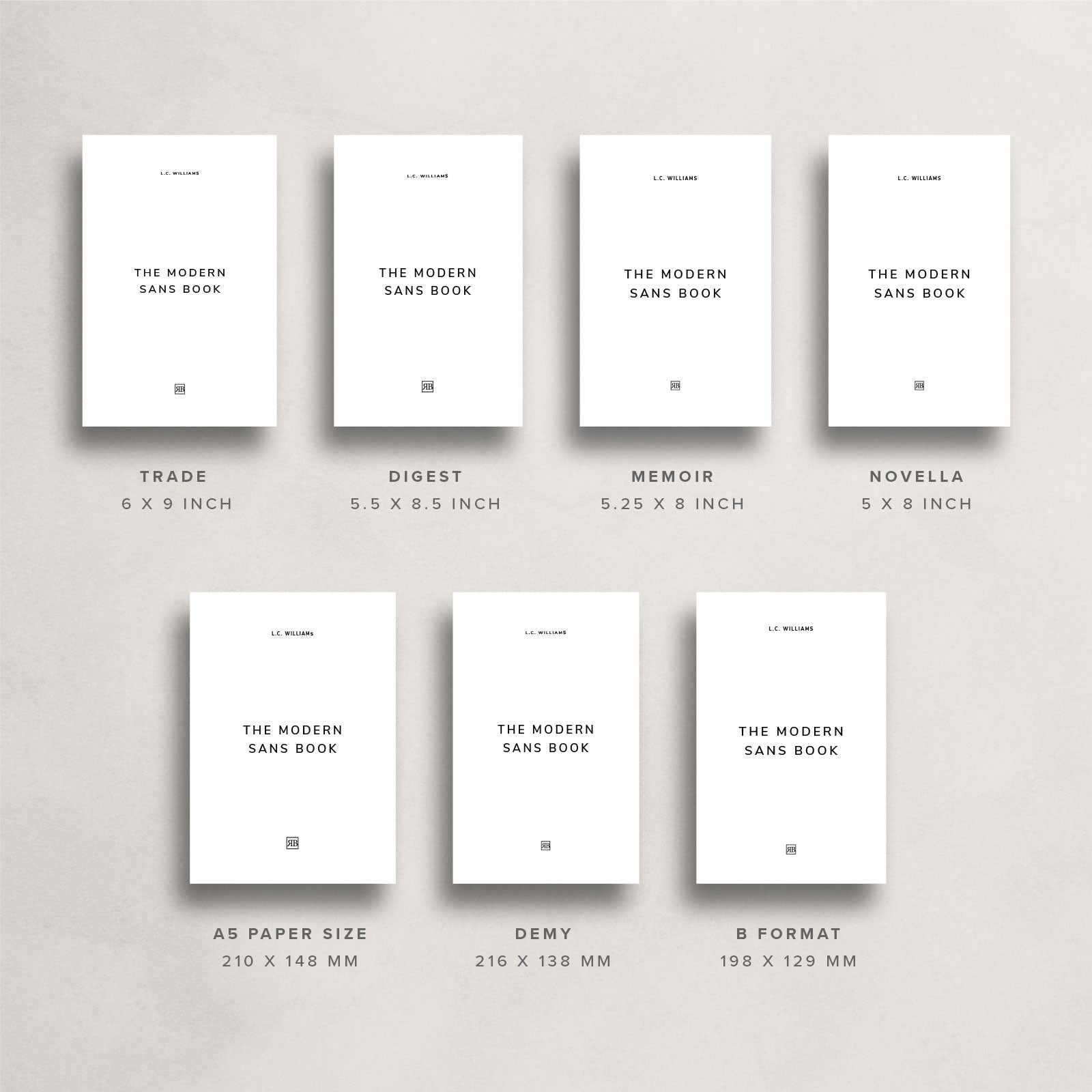 Modern Sans Book Template – Ruben Stom Design
